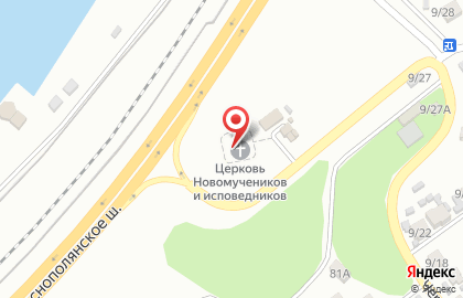 Храм новомучеников и исповедников Церкви Русской на Черновицкой улице на карте