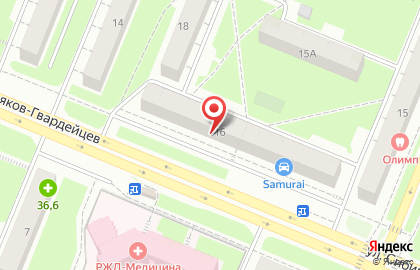 Кафе Астория на улице Сибиряков-Гвардейцев на карте
