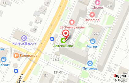 Аптека Лавр в Тракторозаводском районе на карте