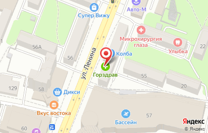Оптика Люкс на улице Ленина на карте