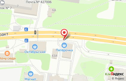 Супермаркет Пятёрочка в Ижевске на карте