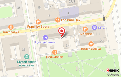 Кафе быстрого питания Fast soup в Центральном районе на карте