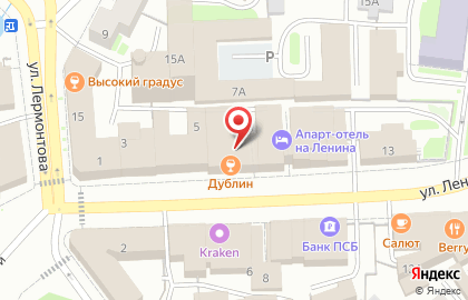 Банкомат Открытие на улице Ленина на карте