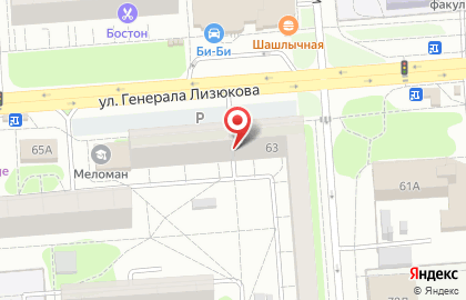 Монтажная организация на улице Генерала Лизюкова на карте