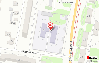 Детский сад №60 на улице Гагарина на карте