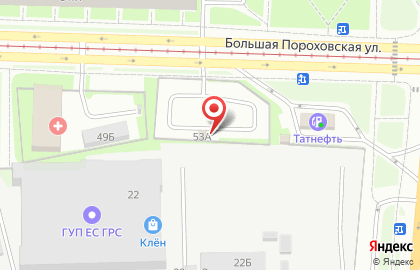 Автостоянка СПб на Большой Пороховской улице на карте