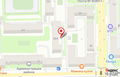Магазин продуктов на ул. Сталеваров, 36а на карте