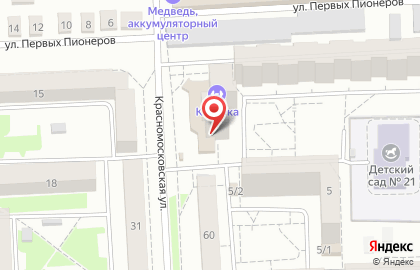 Клиника Визит на Красномосковской улице на карте