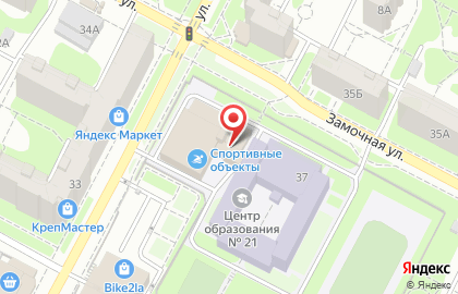 Спортивные объекты в Пролетарском районе на карте