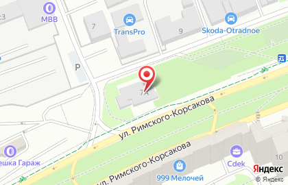 Автосервис Авто-Гарант на ул. Римского-Корсакова, 7А на карте