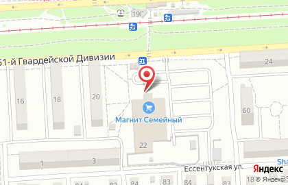 Гипермаркет Магнит Семейный в Дзержинском районе на карте