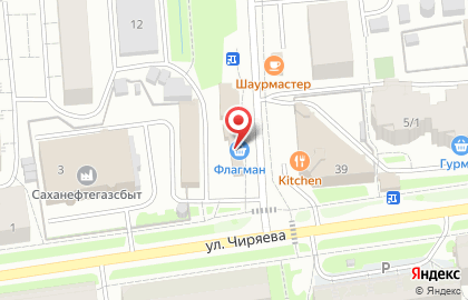 Продуктовый магазин Флагман в Якутске на карте