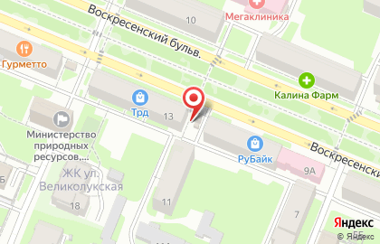 Магазин Свежая рыба в Великом Новгороде на карте