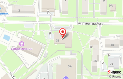 ОАО Банкомат, БИНБАНК на улице Луначарского на карте