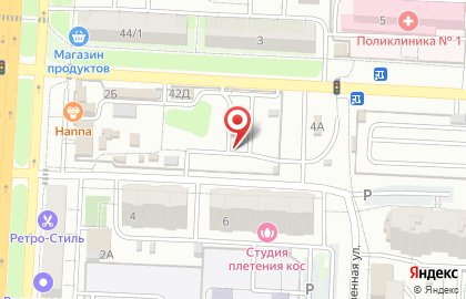 Роща на проспекте Строителей на карте