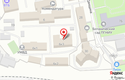 Пермский линейный отдел МВД России на транспорте в Перми на карте