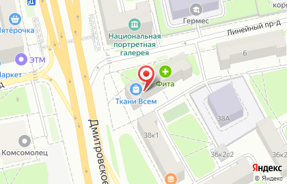 Магазин Ткани всем в Москве на карте