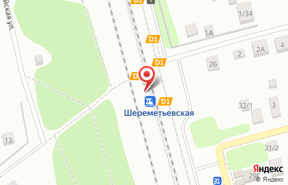 Шереметьевская, железнодорожная станция на карте