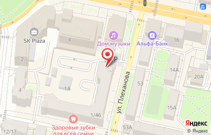 Банкомат Лето Банк на улице Плеханова на карте