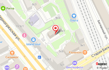 Компания Центральное юридическое управление на Садовой-Черногрязской улице на карте