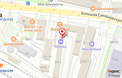 Пивной ресторан Колбасофф на Большой Семёновской улице на карте