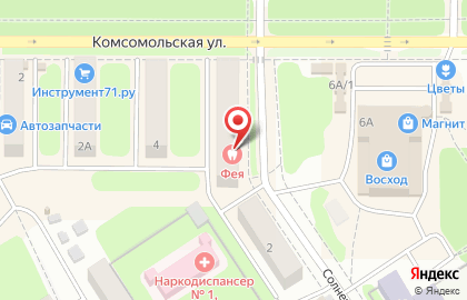 Стоматология Фея в Новомосковске на карте
