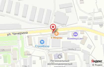 Бистро у Мирзы на улице Чичерина на карте
