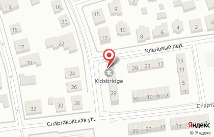 Частный детский сад-школа Kidsbridge на Рассветной улице на карте