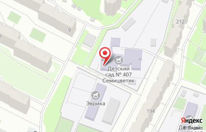 Детский сад №407, Семицветик на карте