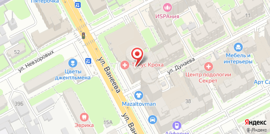 Педиатрический центр Тонус КРОХА на улице Ванеева на карте