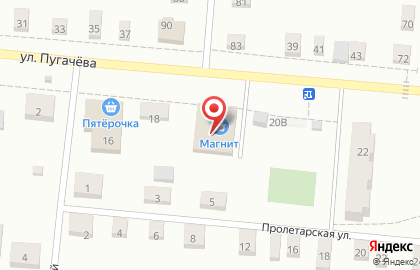 Магазин косметики и бытовой химии Магнит Косметик на улице Пугачёва на карте
