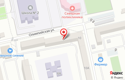 Парикмахерская Этна на Олимпийской улице на карте
