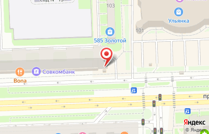 Магазин овощей и фруктов на проспекте Ветеранов, 105 на карте