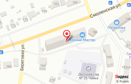 Магазин автозапчастей Верный Мастер на Смоленской улице в Мелеузе на карте