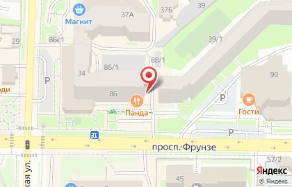 Водомат Живая вода на проспекте Фрунзе на карте