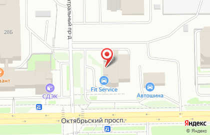 Компания по покраске дисков Новое колесо на Октябрьском проспекте на карте