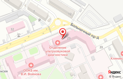 Консультативная поликлиника Оренбургская областная клиническая больница на карте