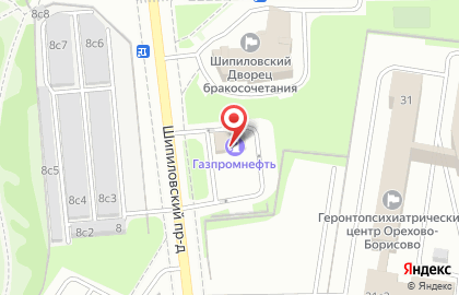 Автомойка Газпромнефть на метро Орехово на карте