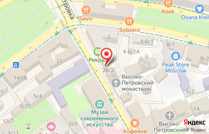 Храм Покрова Пресвятой Богородицы в бывшем Высоко-Петровском монастыре на карте