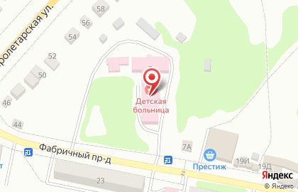 Рассказовская детская больница на карте