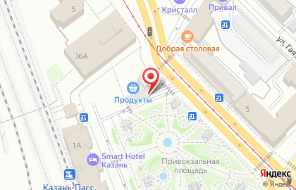 Продуктовый магазин в Казани на карте