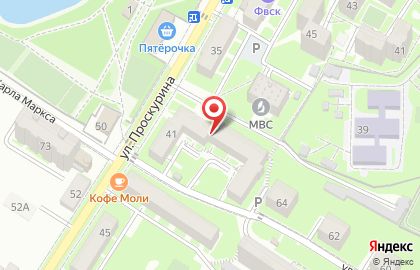 Салон красоты Облик в Железноводске на карте