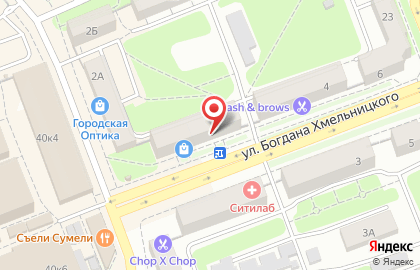Магазин музыкальных инструментов Музторг на улице Б.Хмельницкого на карте