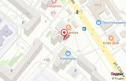 Киоск по продаже фруктов и овощей в Советском районе на карте