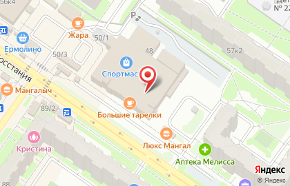 Л'Этуаль на улице Восстания на карте