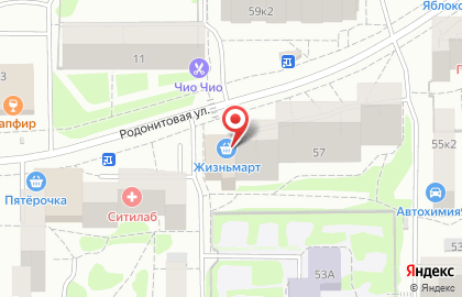 Продуктовый магазин Деревенское подворье на улице Крестинского на карте