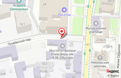 Институт физики атмосферы им. А.М. Обухова РАН на карте