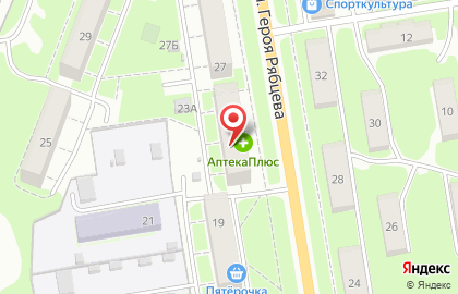 Аптекарь Эвениус, Нижняя часть города на улице Героя Рябцева на карте