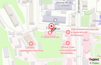 Поликлиника Курская областная стоматологическая поликлиника в Центральном районе на карте