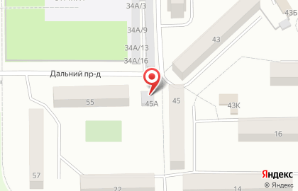 Продуктовый магазин Океан на Дальней улице на карте